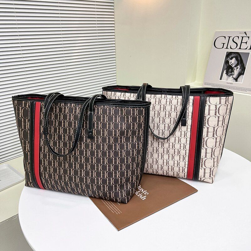 Luxury Handbag Letter Large Capacity Shoulder Sac Shoulder Pouch Hasp Spandex