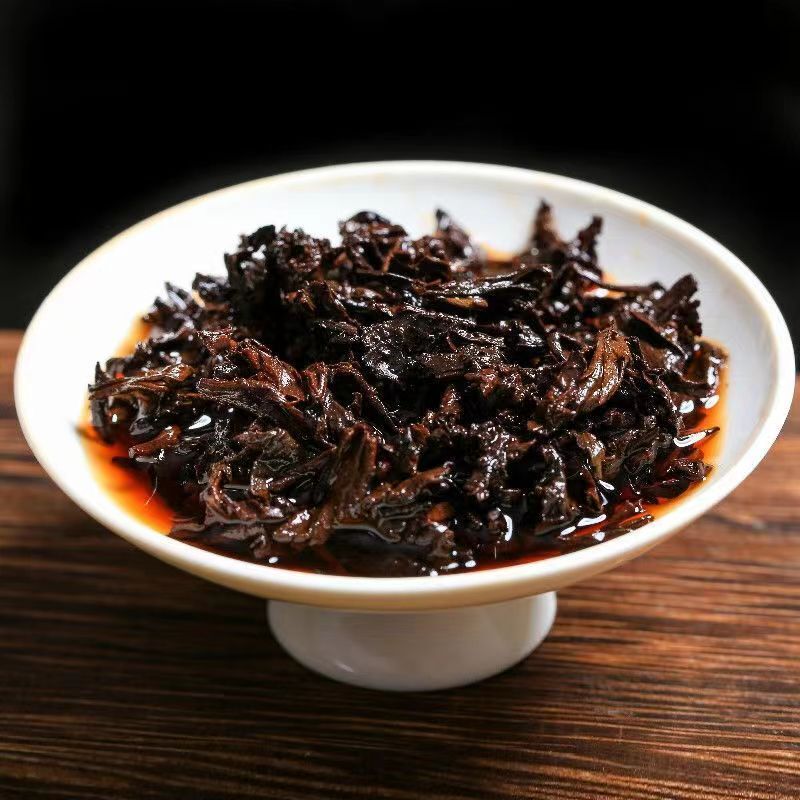 250g Aged Pu'er Brick Tea Yunnan Menghai Ripe Pu-erh Tea Jiuerlaozhuan Puerh Tea