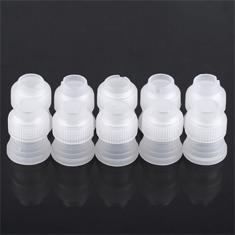 10x Coupler Adaptor Icing Piping Nozzle Bag Cake Flower Pastry Decoration ~gw