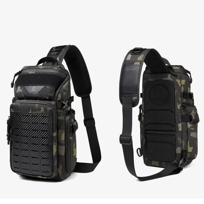 OZUKO Large Capacity Crossbody Bag Outdoor Daypack Waterproof Bag Sling Backpack