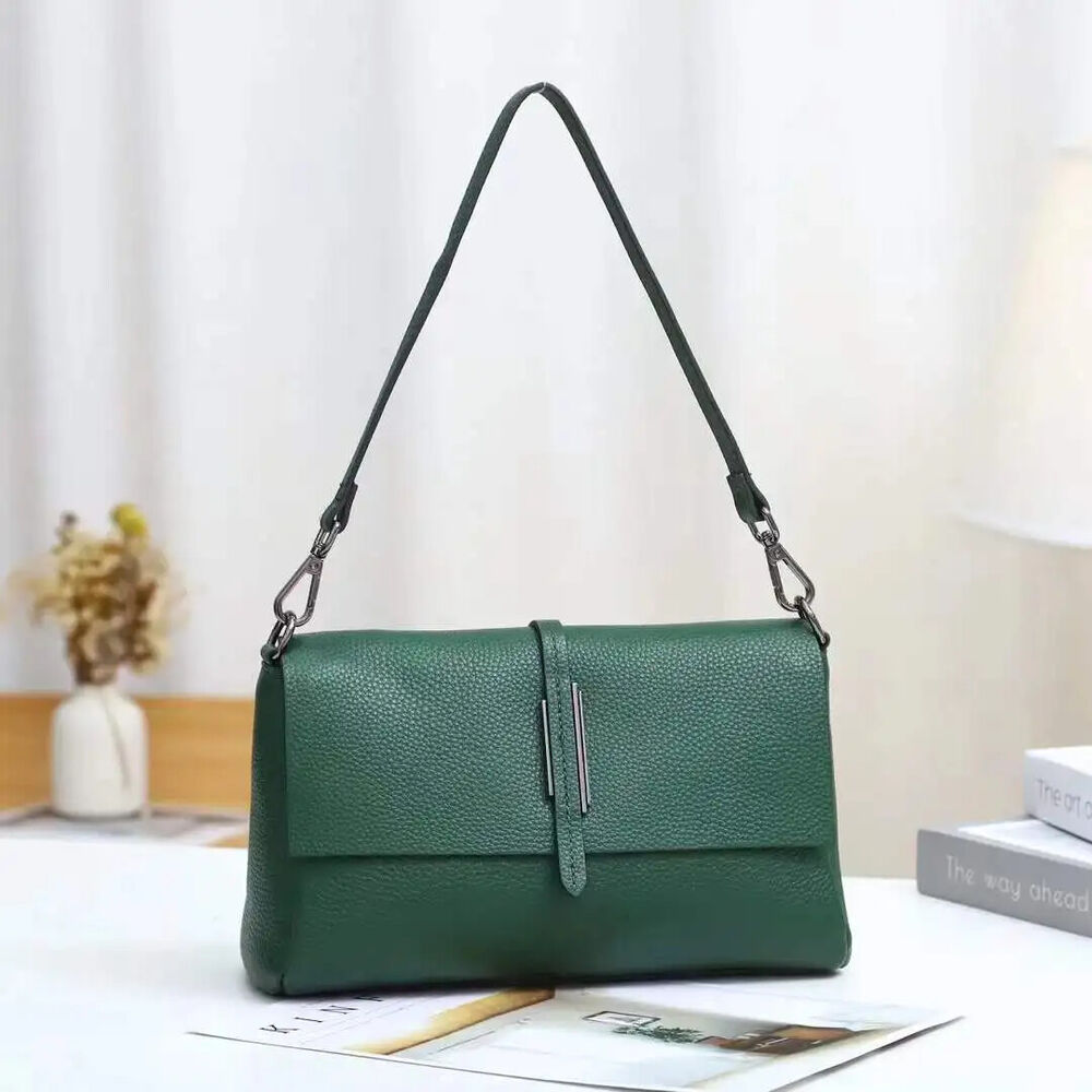 Lady's Flap Messenger Bags Genuine Cowhide Functional Shoulder Handbags New