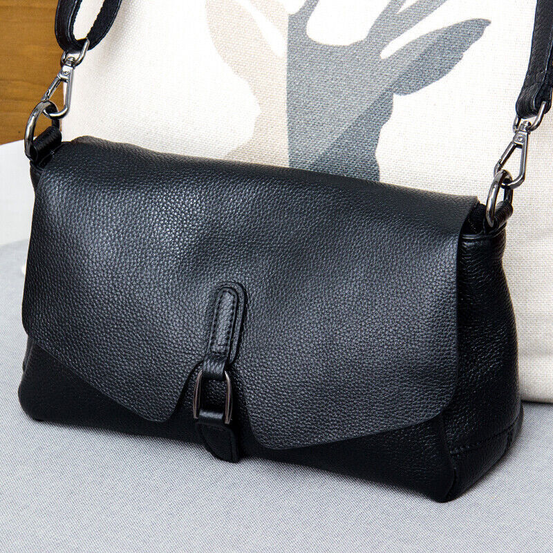 Pure Leather Handbag Shoulder Messenger Bag Female Layer Leather Portable Bag