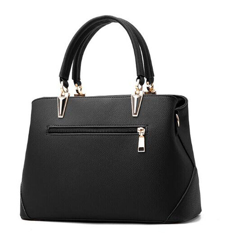 Fashion Women Ladie PU Leather Handbag Shoulder Bag Flower Satchel Messenger Bag