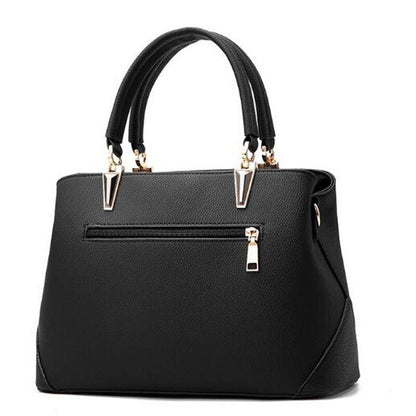 Fashion Women Ladie PU Leather Handbag Shoulder Bag Flower Satchel Messenger Bag