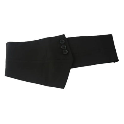 Women Belts Fabric Elastic Embellished Skirt Outer Wear Button Connect Waistband