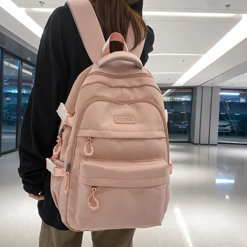 Girls School Bag Backpack Travel Pockets Daypack Schoolbag Women Men Student