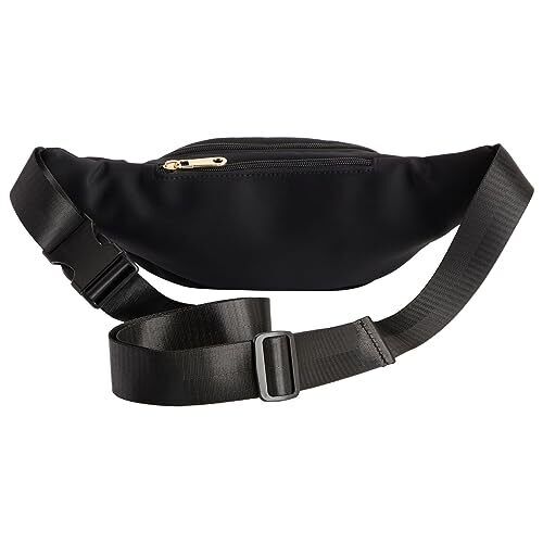 Black Extra Large Fanny Pack, Plus Size Crossbody Bag with Large,
