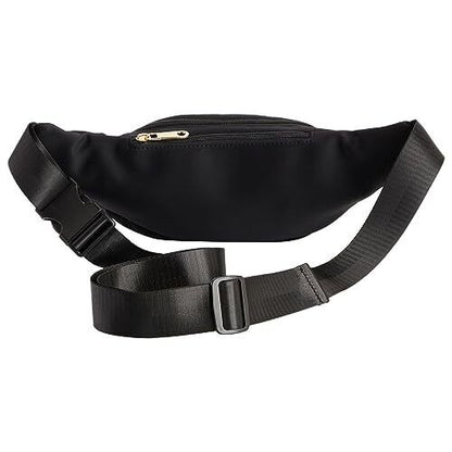 Black Extra Large Fanny Pack, Plus Size Crossbody Bag with Large,