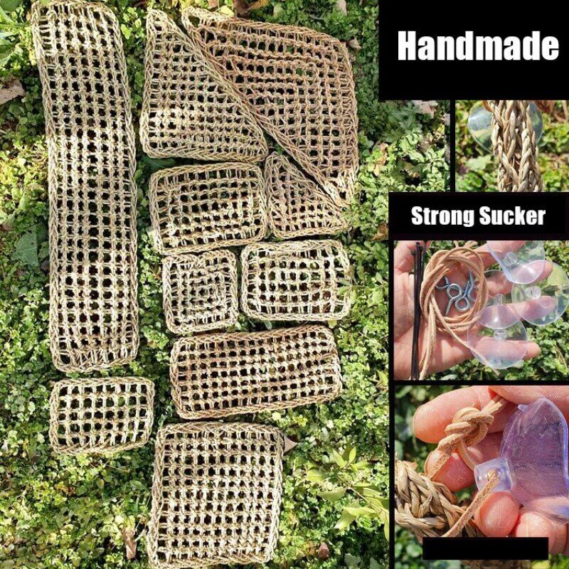Reptile Hammock Seaweed Mat Small Hermit Bed Crabs Lounger Terrarium Decoration