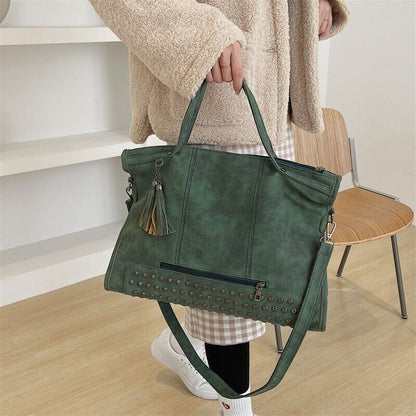 Women Bag Leather Female Tote Bags Tassel Handbag Ladies Shoulder Bag