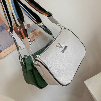 Women Handbag Leather Bag High Quality Soft Cowhide Shoulder Bag Messenger Purse