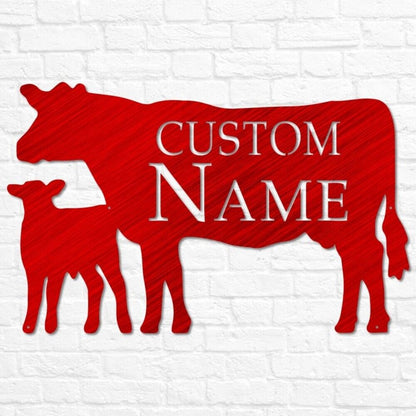 Custom Farmer Sign | Farmhouse Decor | Farm Animals Sign | Personalized Cow Sign