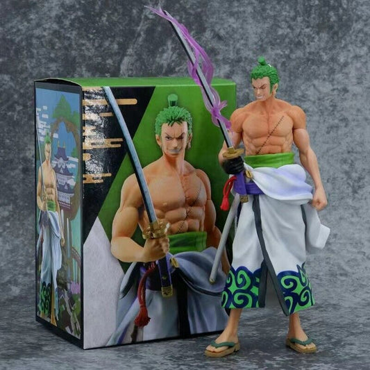 Anime One Piece Roronoa Zoro PVC Action Figure Model Collectible Statue Toy Gift