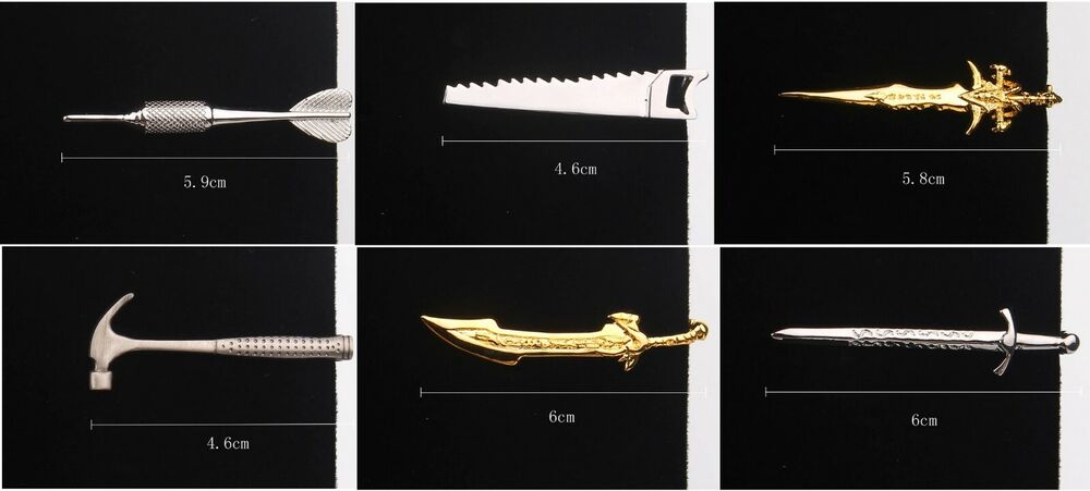Men Tie Clips Classic Fashion Copper Enamel Creative Business Collar Ties Clasps