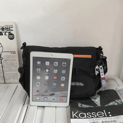 Square Bag Harajuku Men Crossbody Bags Women Girls School Book Bag Shoulder Bag