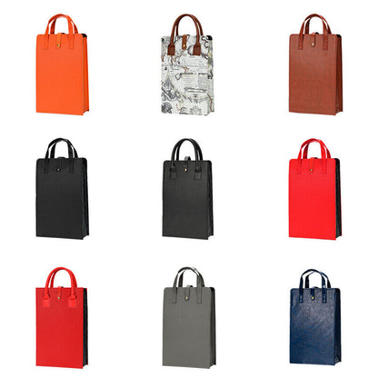 Red Wine Bag Exquisite Gift Oxes Portable PU Leather Bag Handle Champagne Bag