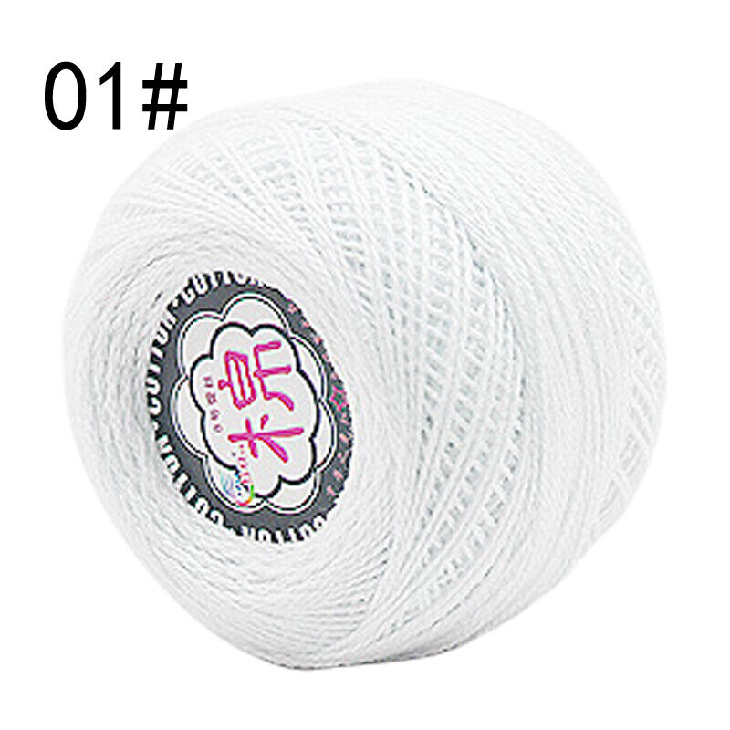 Hot Sale 50g Soft Cotton Thread Yarn Knitting Crochet Lace Embroidery Yarn
