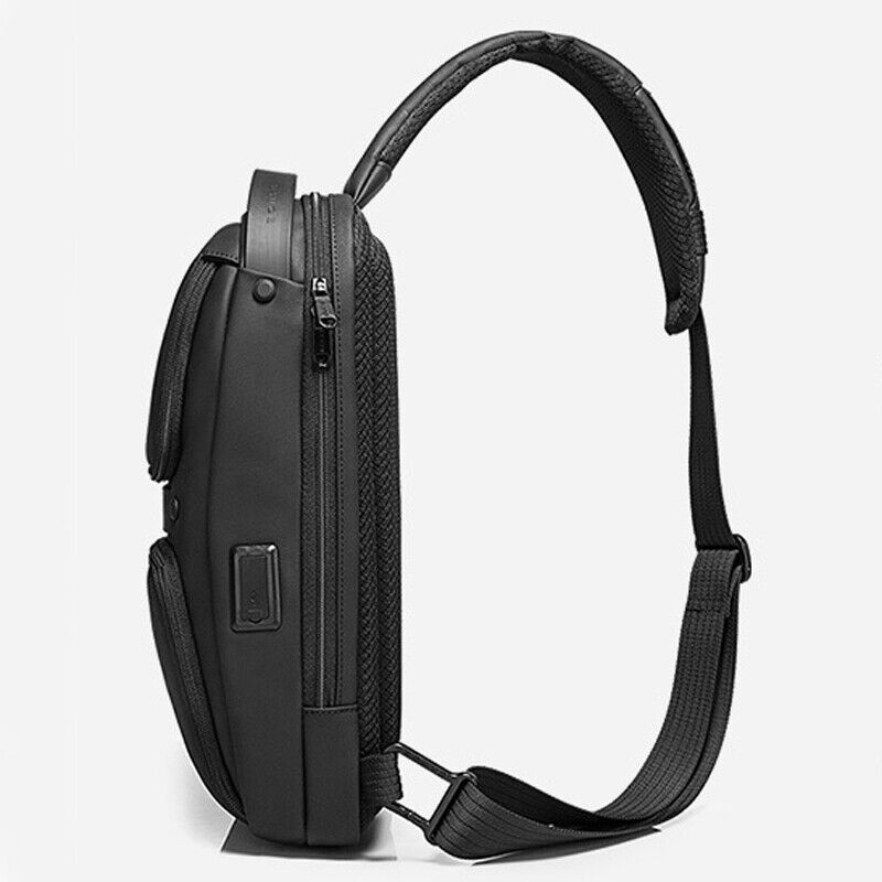 Sling Backpack Oxford cloth Waterproof Crossbody Shoulder Sport Bag USB Port