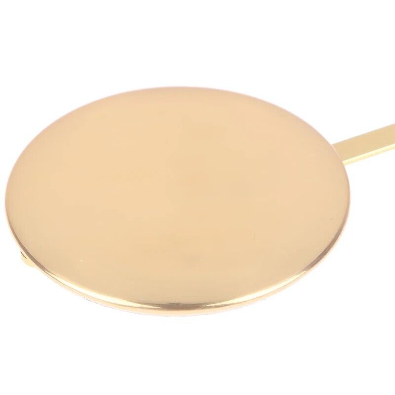 Wall Clock Pendulum Metal Bright Gold Swing Movement Quartz Accessories 60x150mm