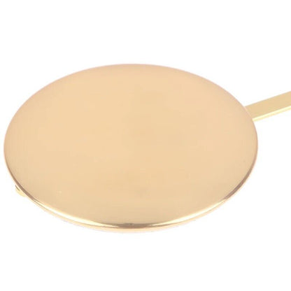 Wall Clock Pendulum Metal Bright Gold Swing Movement Quartz Accessories 60x150mm