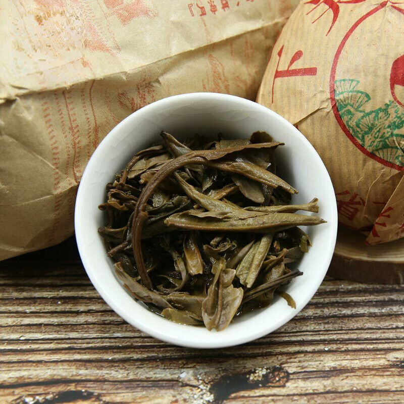 Raw Pu Erh Tea Xia Guan "Da Zhong Tuo Cha" Aged Green Pu Erh Tea 100g