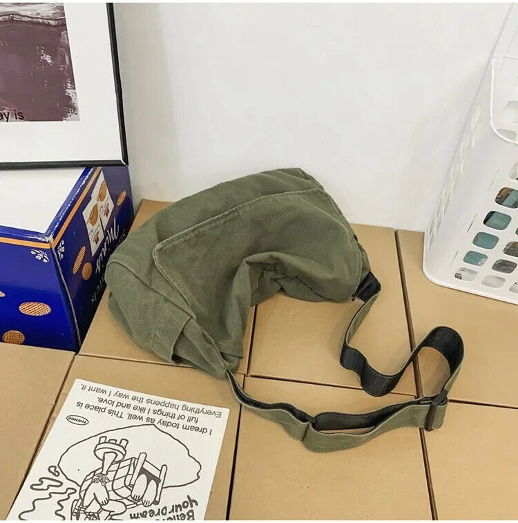 Shoulder Bag Student Leisure School Book Laptop Pouch Messenger Side Bag