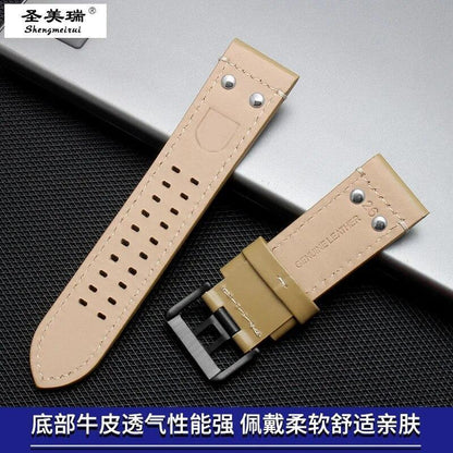 26mm Leather Strap Fits For Luminox 1922/1924/1942/1944/1925/1922.bo/ 1942.m/