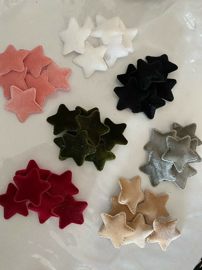 42Pcs/Lot 4.8cm Felt Star Shape Padded Appliques DIY Hairclips Accessories Patch