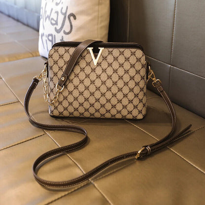 Shoulder Bag Women Crossbody Bags Fashion Chain Sling Ladies Plaid Handbags