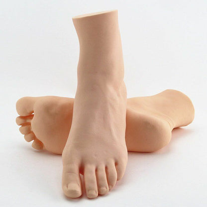 Women Mannequin Foot 1 Pair Left Right Feet Realistic Display Stands PVC 20/23cm