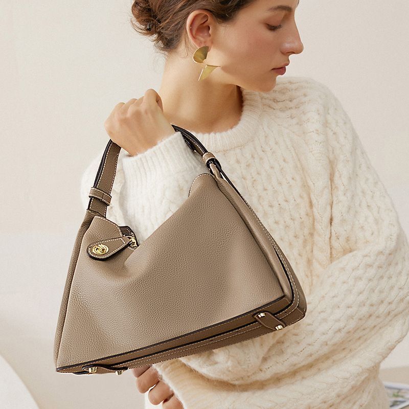 Women Shoulder Bags Genuine Leather Tote Bag Messenger Purse Soft Simple Handbag