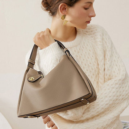 Women Shoulder Bags Genuine Leather Tote Bag Messenger Purse Soft Simple Handbag