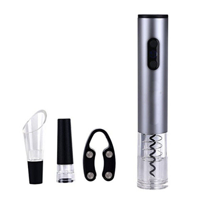 Kitchen Bar Tools 4Pcs Aluminum Alloy Wine Bottle Opener Electric Stopper Pourer