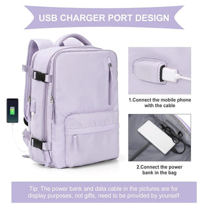 Lightweight Travel Backpack Bags Women's Multifunctional Charging Woman Luggage