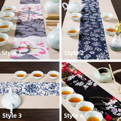 Burlap Table Mat|Tea Mat|Chinese Style Table Mat|Tea Ceremony Accessories