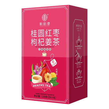 Longan Goji Berries Red Dates Ginger Tea Healthy Herb Tea Bag 120g/20 Bags