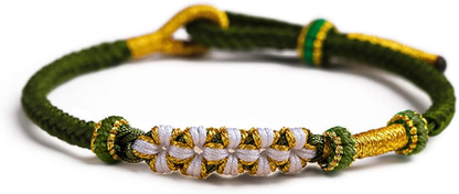 Handmade Chinese Spring Knot Flower Bracelet Feng Shui Lucky Accessories Gifts