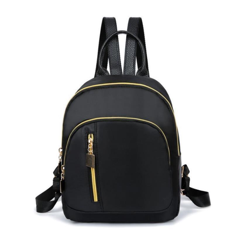 Waterproof Mini Backpack Women Purse Nylon Shoulder Rucksack Small Travel Bag
