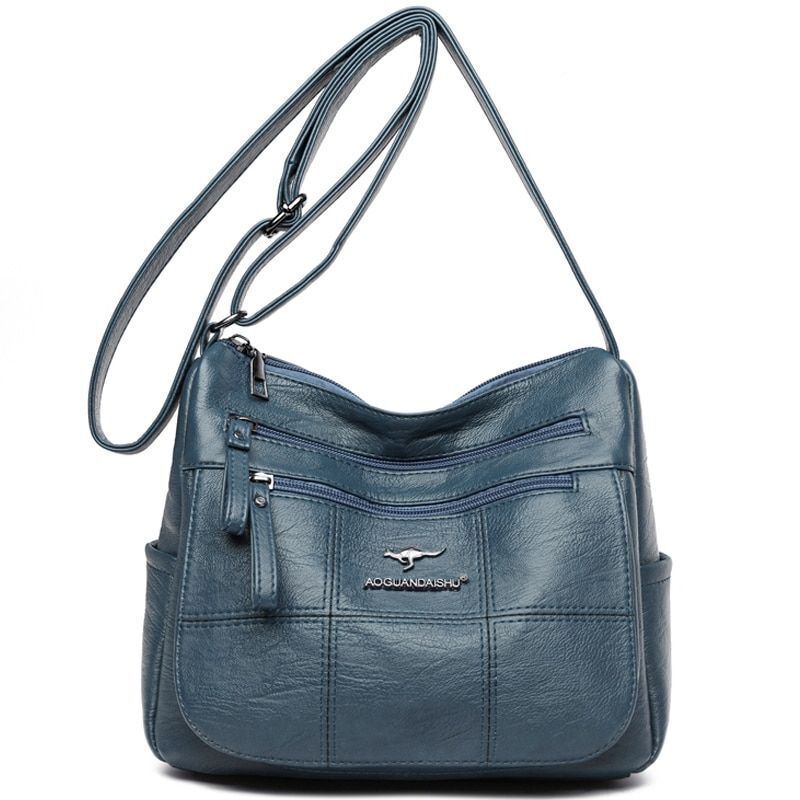 Synthetic Leather Luxury Handbag Large Capacity Shoulder Crossbody Bag Polyester