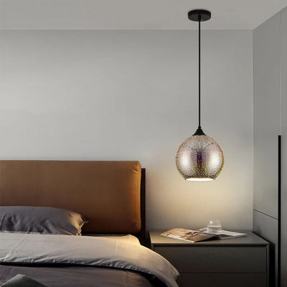 Pendant Lights Chandelier Ceiling Glass LED Colorful 3D Fireworks E27 Lamps 20cm