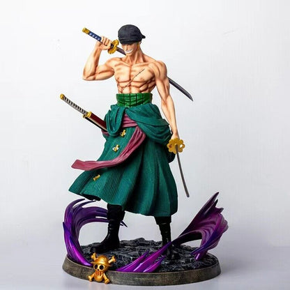 Anime One Piece Gk Roronoa Zoro PVC Action Figure Model Statue Toy Double Head