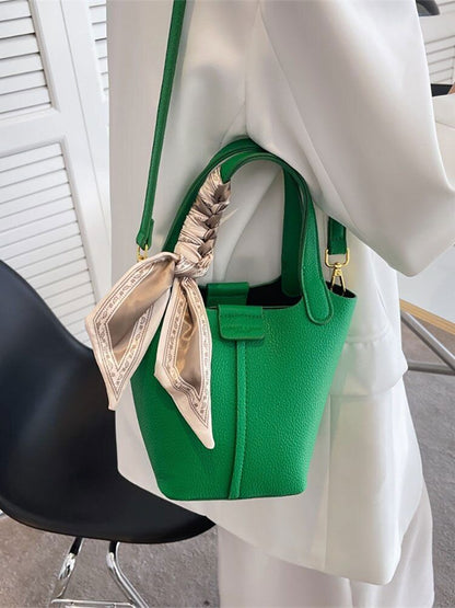 Bag Women Handbag Green Leather Shoulder Crossbody Bag Shopper Tote Bag