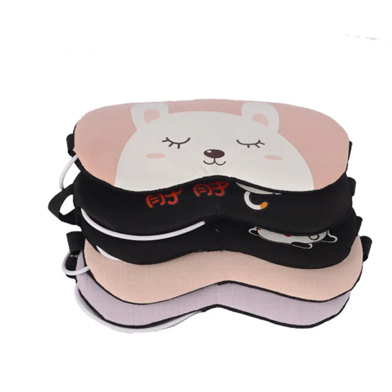 Electric Heating Moxa Steam Eye Mask Timing Temperature Control 电加热艾绒眼罩遮光蒸汽定时温控