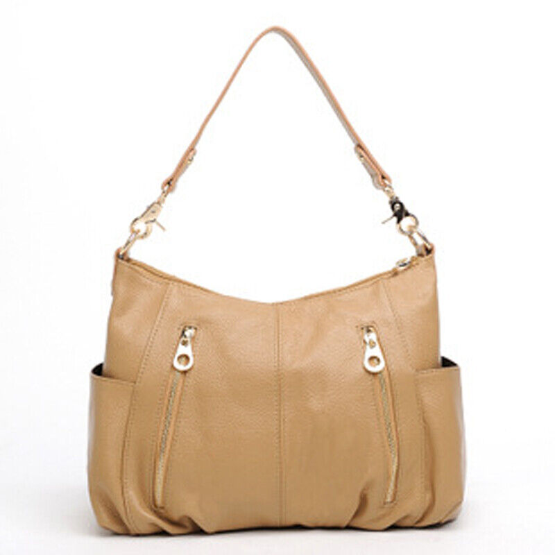 100% Genuine Leather Women's Classic Handbag Crossbody Shoulder Bag Satchel Tote