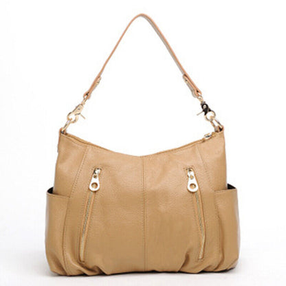 100% Genuine Leather Women's Classic Handbag Crossbody Shoulder Bag Satchel Tote