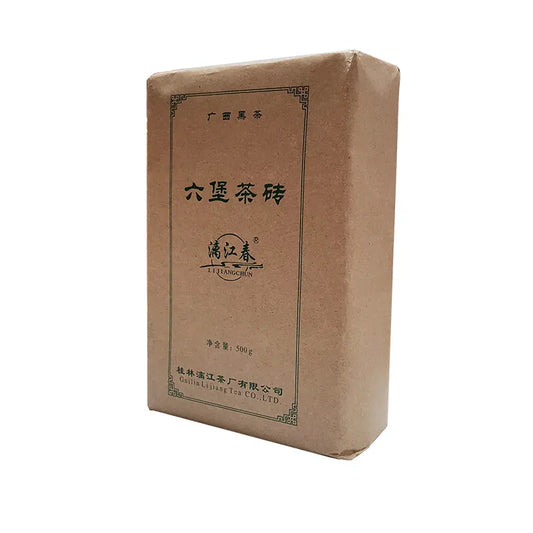 Liu Pao Rice Brick Tea * Guangxi Aged Liu Bao Tea Black Tea Dark Tea Brick 500g