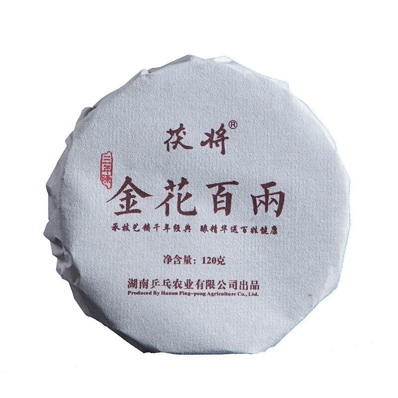 Bai Liang Golden Flower Dark Tea Hua Juan Tea Hunan Anhua BaiLiang Cha Bing 120g