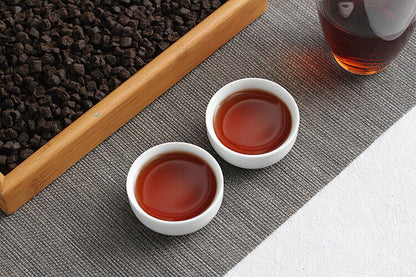 500g Yunnan Pu'er Ripe Tea 09 Menghai Nuoxiang Tea Fossil New C1 Crushed Silver