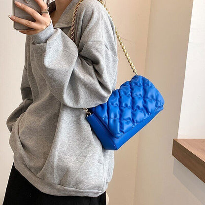 2022 Shoulder Bags Woman Leather Brand Handbag Gold Woman Shoulder Bag
