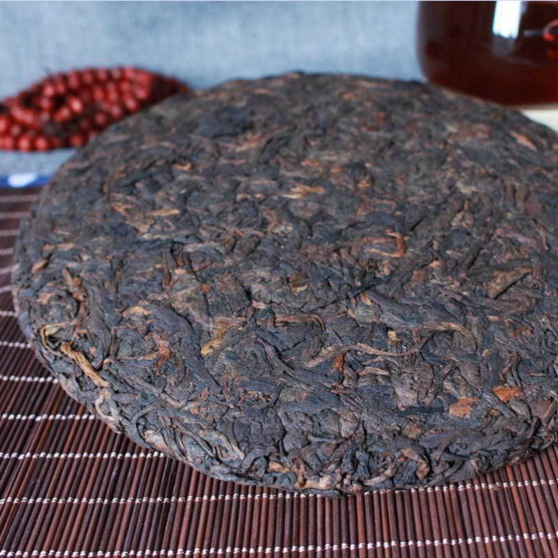 357g Yunnan Old Puerh Tea 2018 Year Ripe Pu-erh Tea Cake Premium Aged Pu'er Tea
